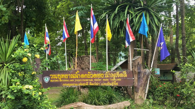 buatong sticky waterfall, sticky waterfall, bua tong waterfall, buatong waterfall