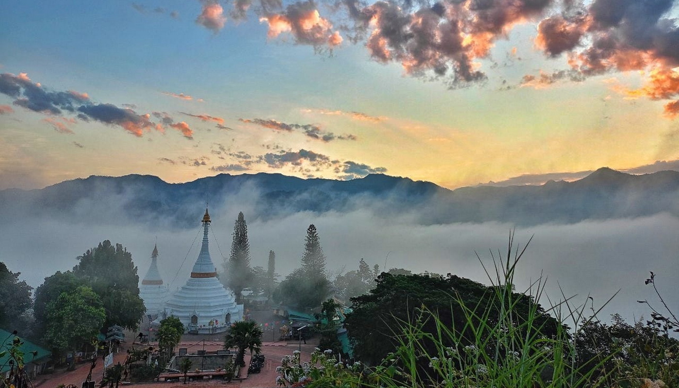 phra that doi kong mu temple, phra that doi kong mu, wat phra that doi kong mu, doi kong mu temple, wat doi kong mu