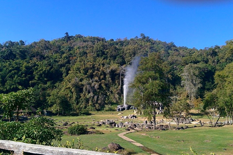 fang hot spring, fang hot springs, hot spring in chiang mai, chiang mai hot spring, hot spring attractions in chiang mai