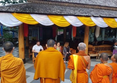 alms offering & temple hopping in chiang mai, alms offering in chiang mai, chiang mai almsgiving tour, morning alms to monks tour in chiang mai, monks alms offering tour in chiang mai, chiang mai sunrise tour, doi suthep sunrise tour